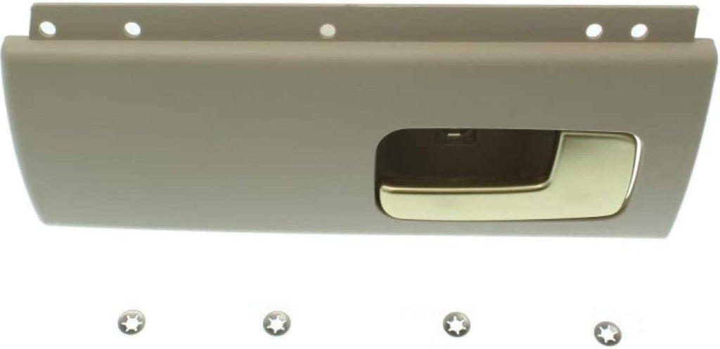 For Lincoln Town Car Interior Door Handle Rear, Passenger Side Beige Bezel with Chrome/Gold Lever (2003-2011) | Trim:All Submodels