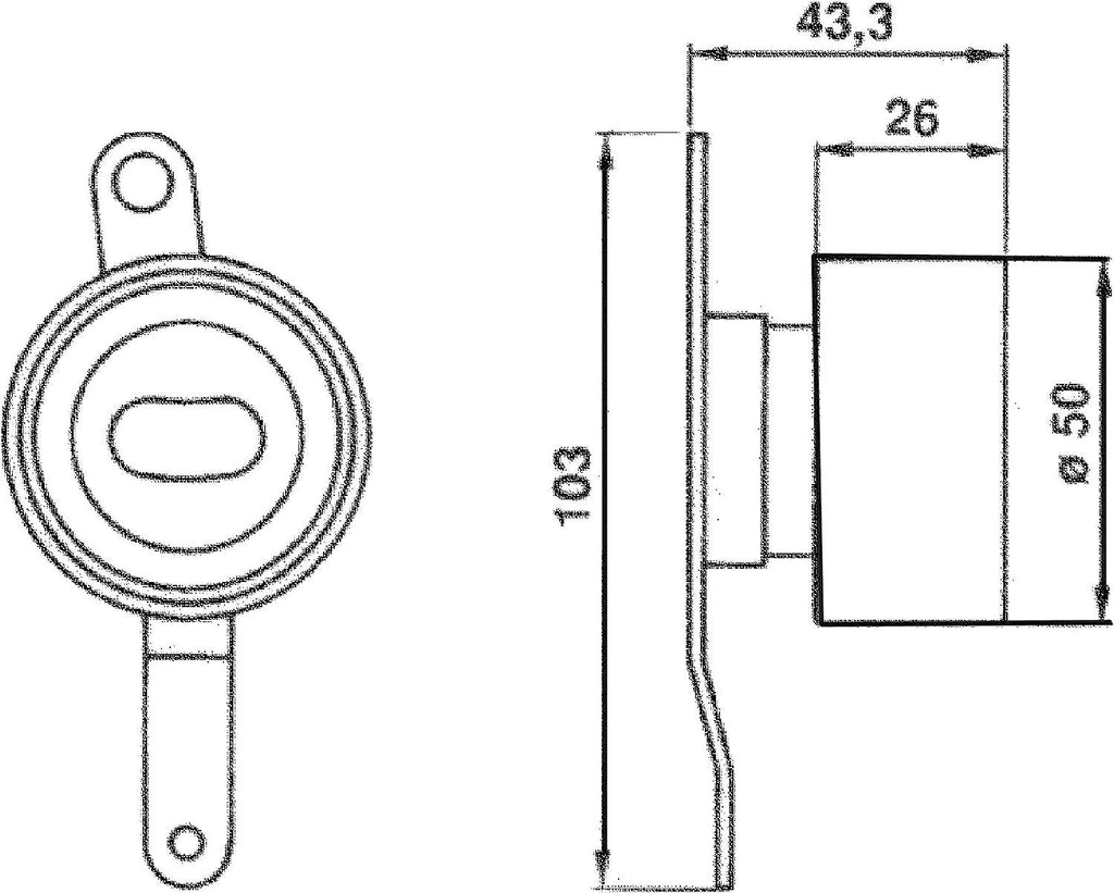 Gold T41023 Manual Timing Belt Tensioner