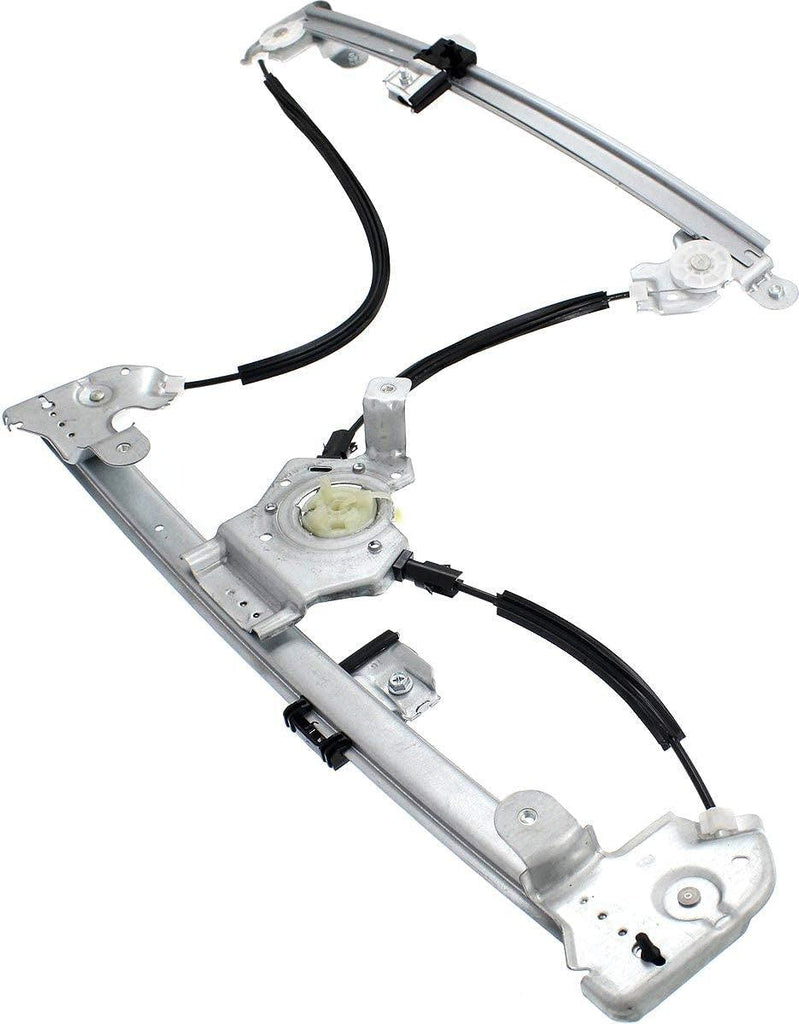 Front Window Regulator and Door Glass Compatible with 2004-2006 Ford F-150 Passenger Side, Power, to 8-08-05, Regular/Supercrew Cab Set of 2