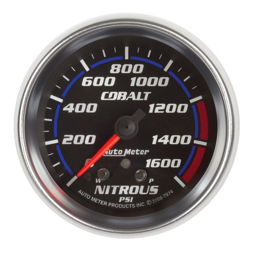 2-5/8 in. NITROUS PRESSURE 0-1600 PSI COBALT - greatparts