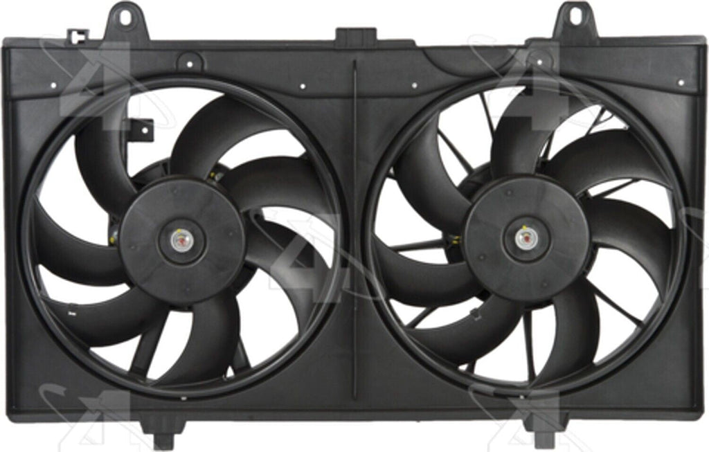 Four Seasons Dual Radiator and Condenser Fan Assembly for 07-12 Sentra 76148