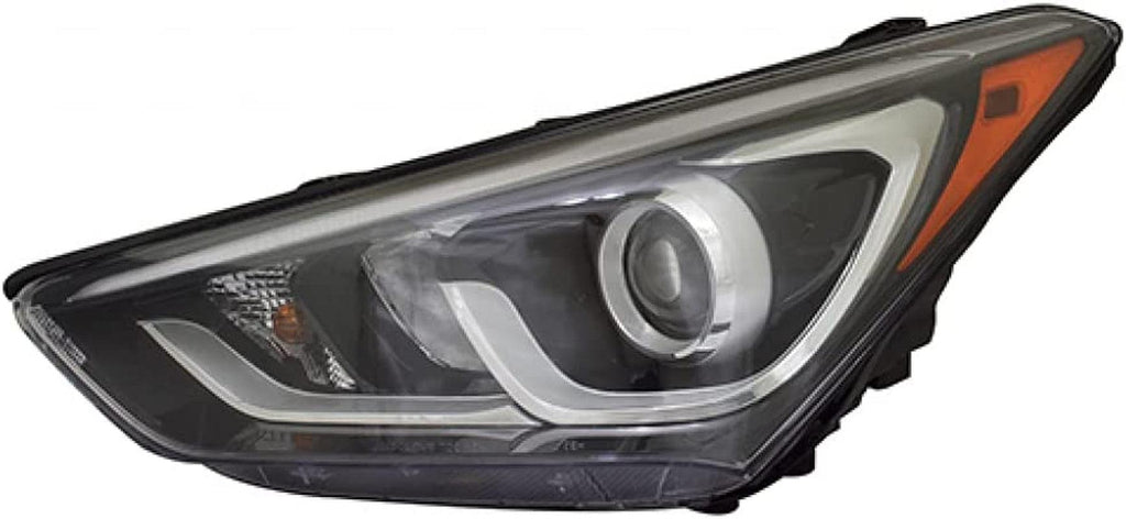 : for Hyundai Santa Fe Sport Headlight Assembly 2017 2018 Driver Side W/Bulbs DOT Certified Replaces HY2502205 (Vehicle Trim: Sport Utility)