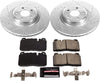 K7950 Front Z23 Carbon Fiber Brake Pads with Drilled & Slotted Brake Rotors Kit