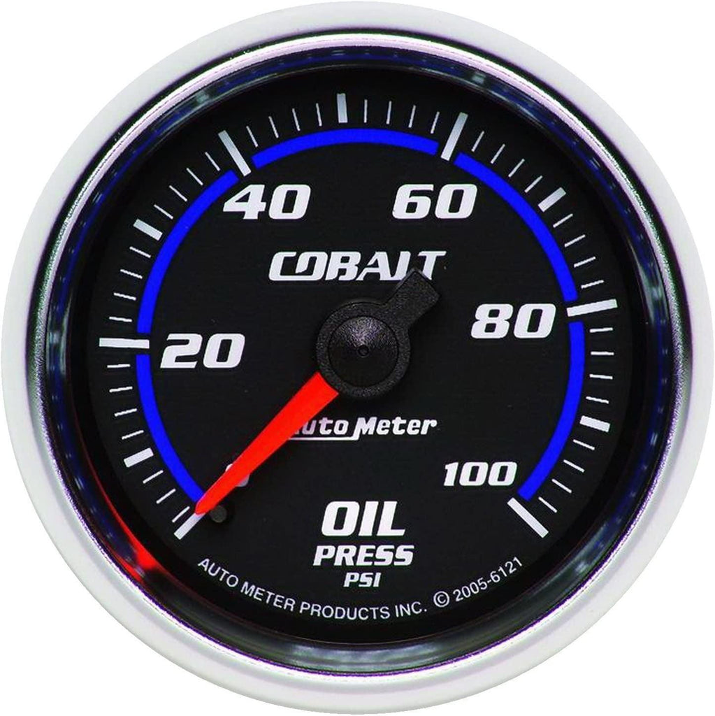 6121 Cobalt Mechanical Oil Pressure Gauge