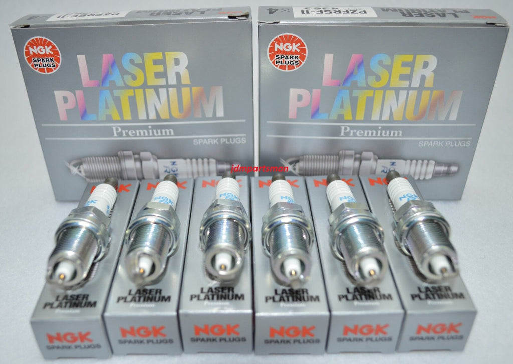 6-PEICES VW VR6 2.8L V6 JDM NGK SPARK PLUG LASER PLATINUM POWER PZFR5D11 (7968)