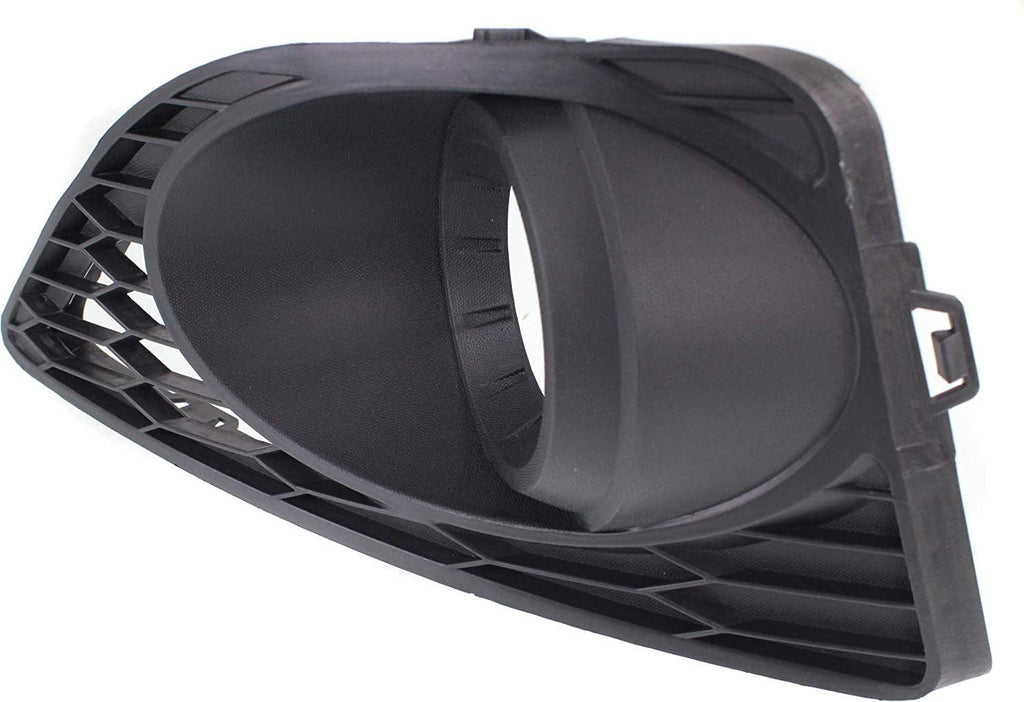 Front, Passenger Side Fog Light Trim Compatible with 2010-2012 Ford Fusion Textured Black, Se/Sport Models