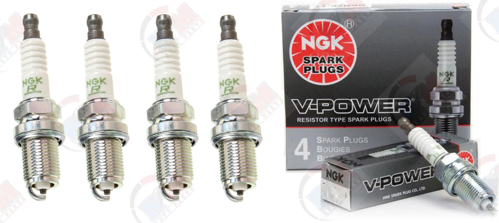 NGK "V-POWER" Spark Plugs (Set of 4) for 1992-2011 Toyota Camry 2.4L 2.2L L4