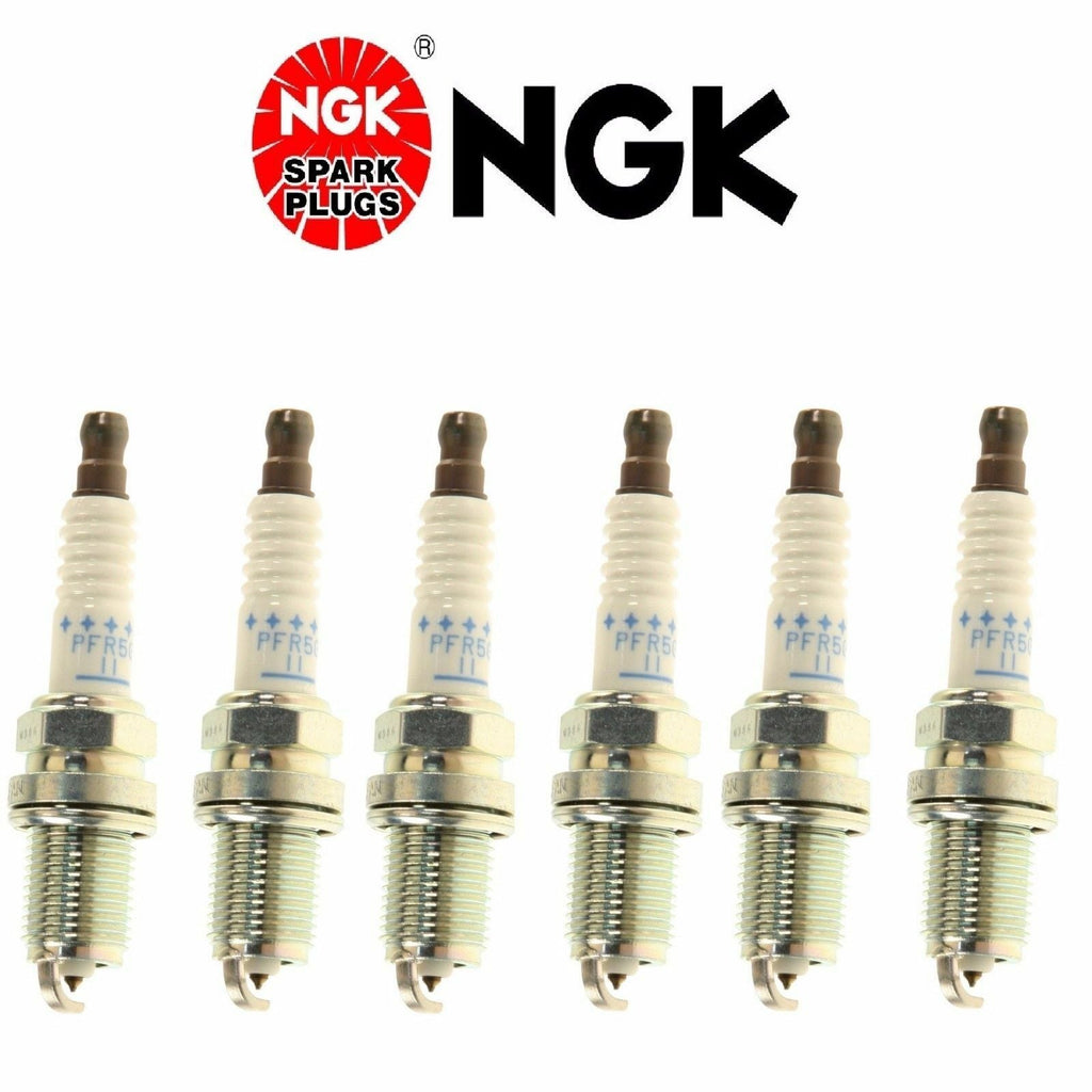 For Mercedes Set of 6 Spark Plugs OEM NGK PFR5G11 for Isuzu Infinity Nissan