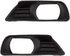 For Toyota Camry 2007 2008 2009 Fog Light Bezel Driver and Passenger Side | Pair | XLE Model | Plastic | Replacement for TO2598101, TO2599101 | 5212806040, 5212706040, 615343435046