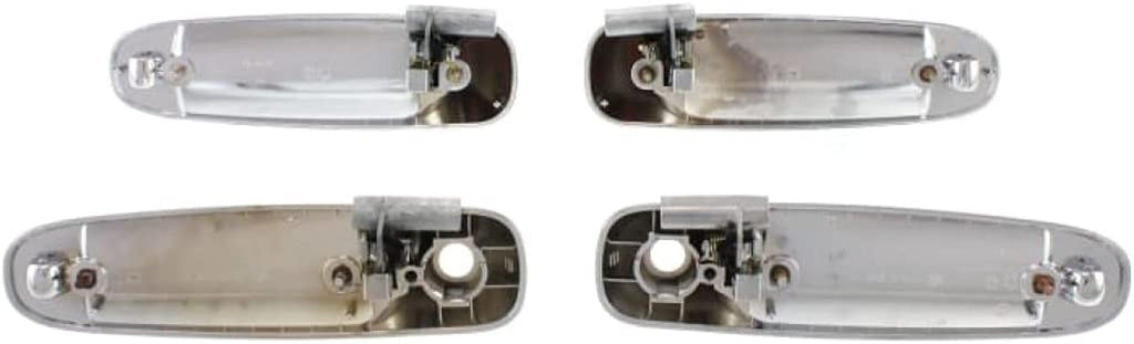 for Dodge Ram 1500 Exterior Door Handle Front and Rear, Driver and Passenger Side Chrome (2002-2009) | Front - with Key Hole; Rear -| Trim:All Submodels