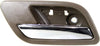 for Chevy Tahoe Interior Door Handle Rear Driver Side Brown Bezel with Chrome Lever 2007-2014 | Trim:All Submodels