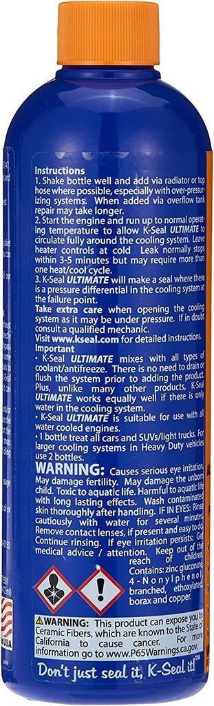 K-Seal ST3501 Pour and Go Permanent Head Gasket and Block Repair, 16 Fl. Oz