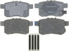 Silver 14D1336CH Ceramic Rear Disc Brake Pad Set with Hardware