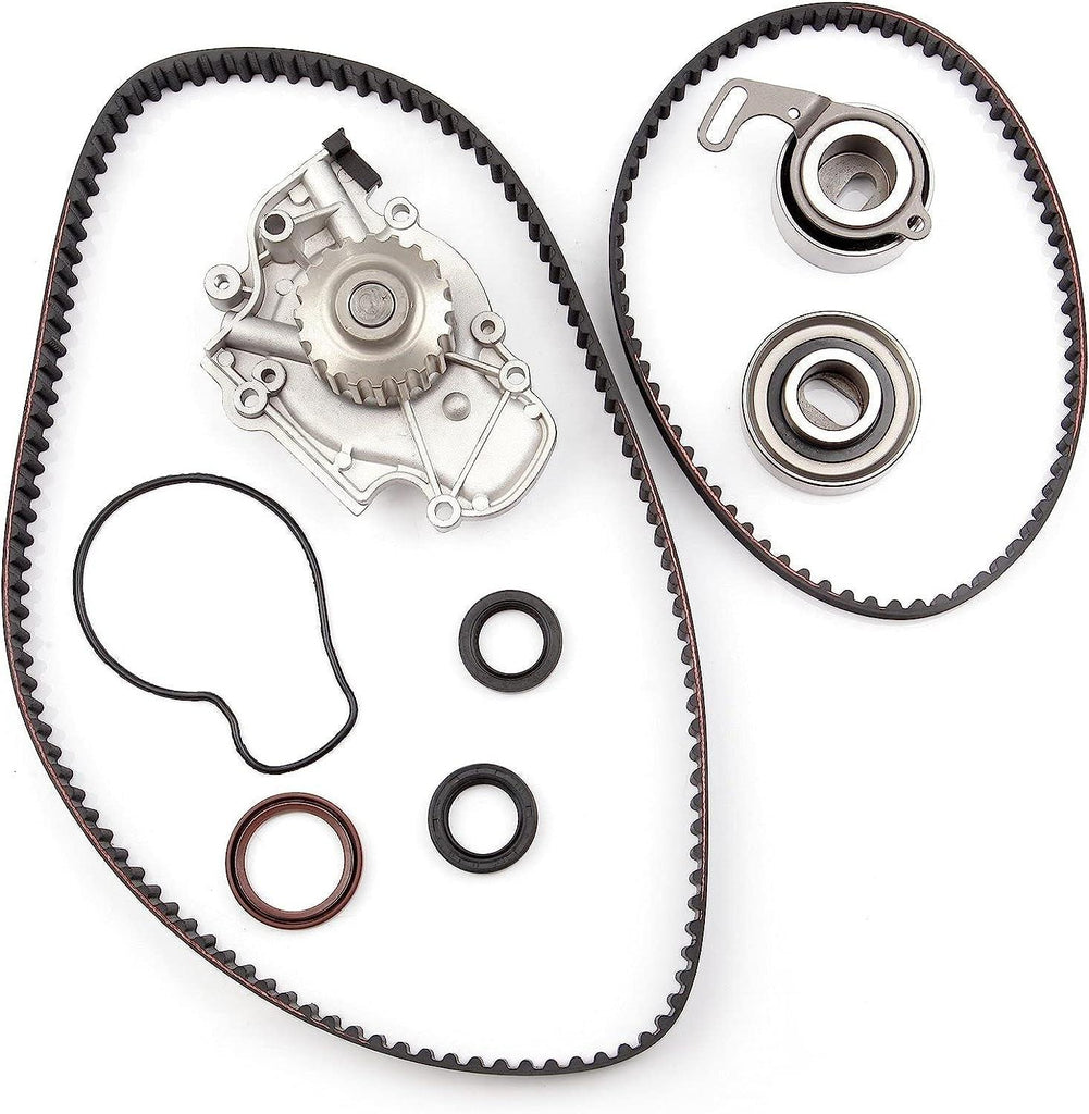 Timing Belt Water Pump Kit  TBK244 for Honda Accord Odyssey for Acura CL Isuzu Oasis 2.2L 2.3L L4 SOHC 16 Valves Engine F22B1 F23A1 F23A4 F23A5 F23A7 (Timing Belt Kit with Water Pump)