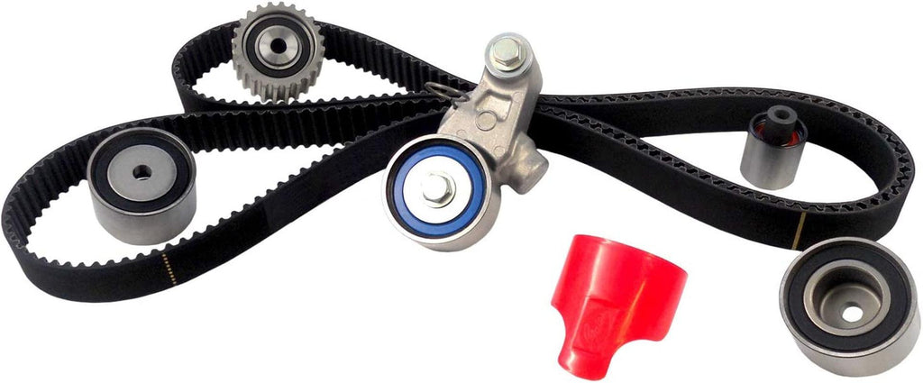 Professional TCK328 Timing Belt Kit with Tensioner and 4 Idler Pulleys