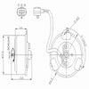 TYC 630510 Engine Cooling Fan Motor