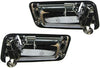 Chrome Front Outer Exterior outside Door Handle Pair Set Compatible with Chevy GMC Truck