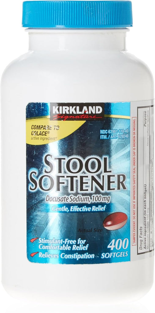 Kirkland Signature Stool Softener 100 mg, 400 Softgels