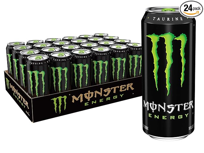 Monster Energy Drink, Green, Original, 16 Fl Oz (Pack of 24)