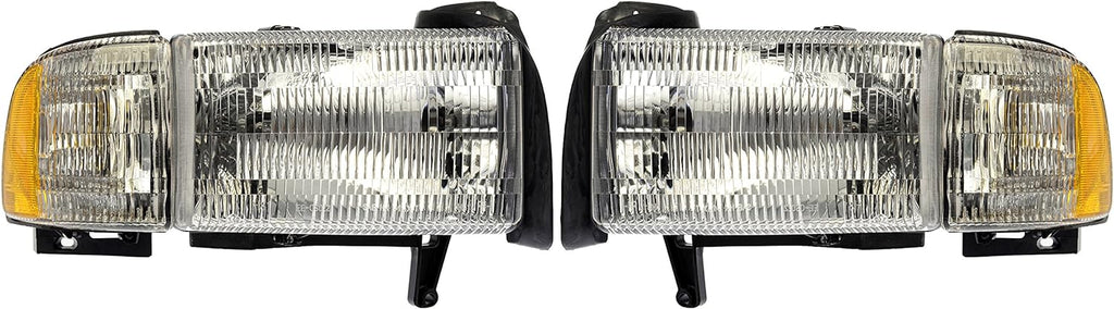 Dorman 1590121 Headlight Assembly Compatible with Select Dodge Models, 2 Pack