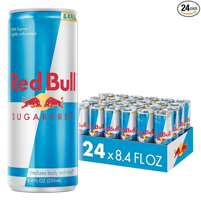 Red Bull Sugar Free Energy Drink, 8.4 Fl Oz, 24 Cans