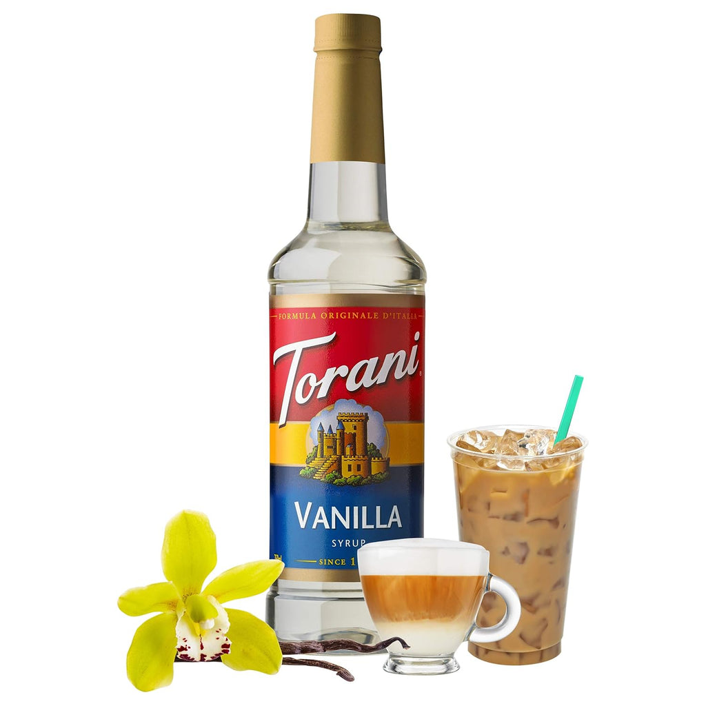 Torani Syrup, Vanilla, 25.4 Ounces (Pack of 4)