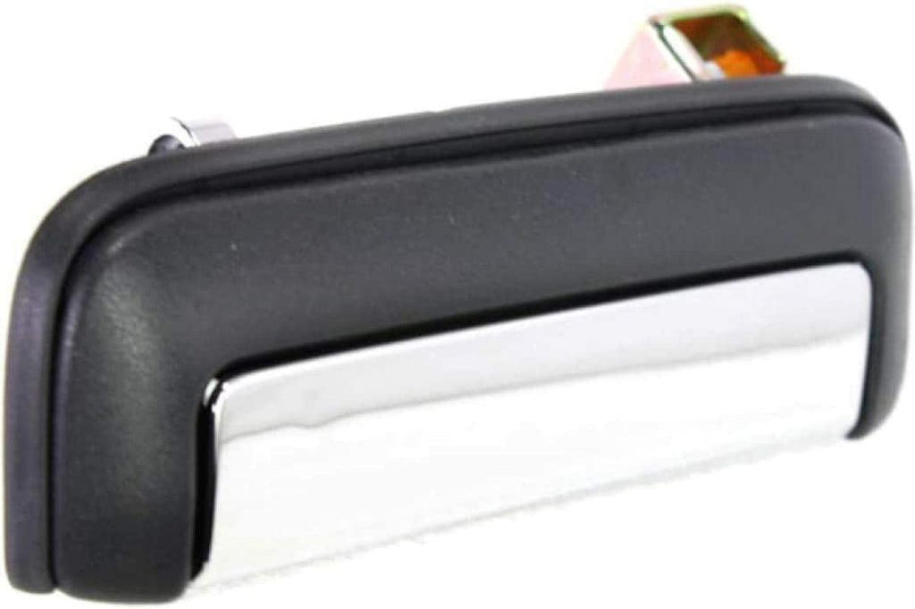 for Mitsubishi Montero Sport Exterior Door Handle Front, Driver Side Black Bezel with Chrome Lever (1997-2004) | Trim:All Submodels