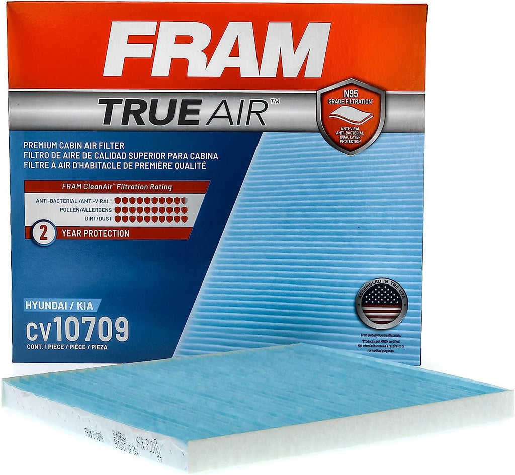 Automotive Replacement Trueair Cabin Air Filter for Car Passenger Compartment with Dual-Layered Filter (CV10709), 2 Pack