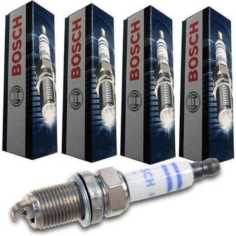 Set of 4 VW AUDI 2.0L Turbo Genuine BOSCH SPARK PLUGS 2.0T Platinum FR6KPP332S