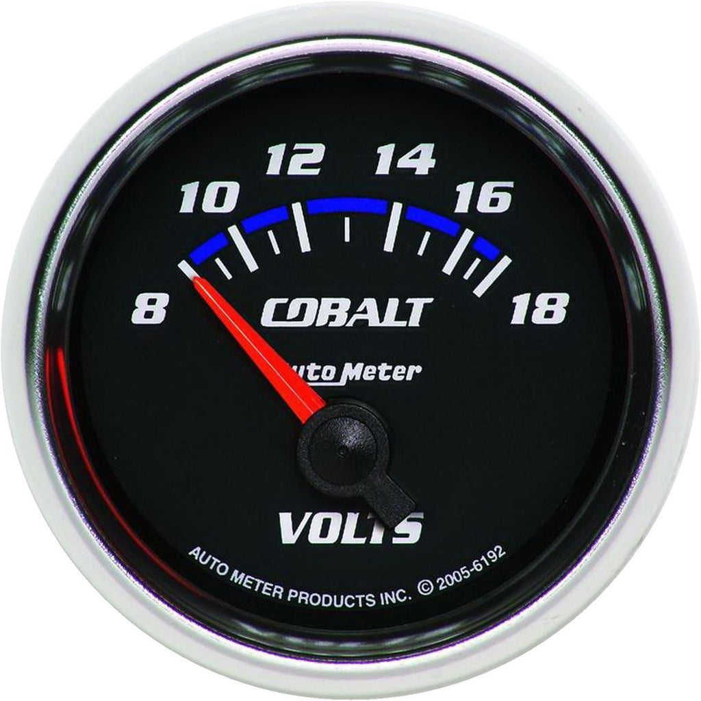 6192 Cobalt Electric Voltmeter Gauge