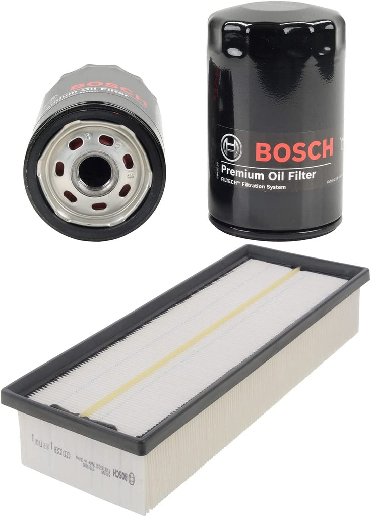 Bosch 3421 & 5012WS Premium Oil Filter and Air Filter Bundle