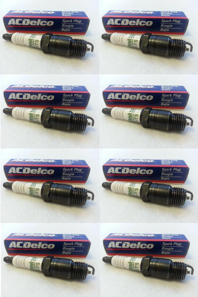 8X AC Delco OEM R45TS Spark Plug