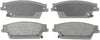 Silver 14D1020AM Semi-Metallic Rear Disc Brake Pad Set with Wear Sensor