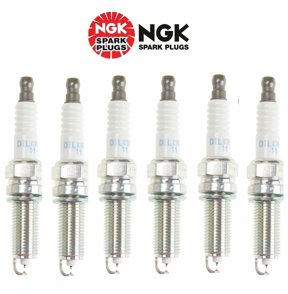 For Set of 6 NGK Laser Iridium Resistor Spark Plugs Pre-Gapped DILKR7A11/9313