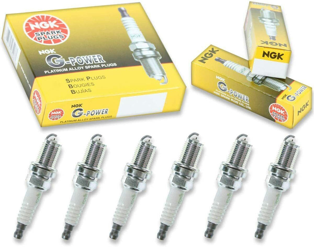 NGK 7090 BKR5EGP G-Power Platinum Spark Plug Set of 6 New