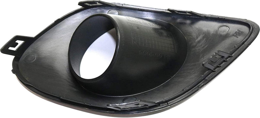 Fog Light Trim Compatible with 2015-2022 Dodge Charger Textured for Models with Hood Scoop Front, Passenger Side