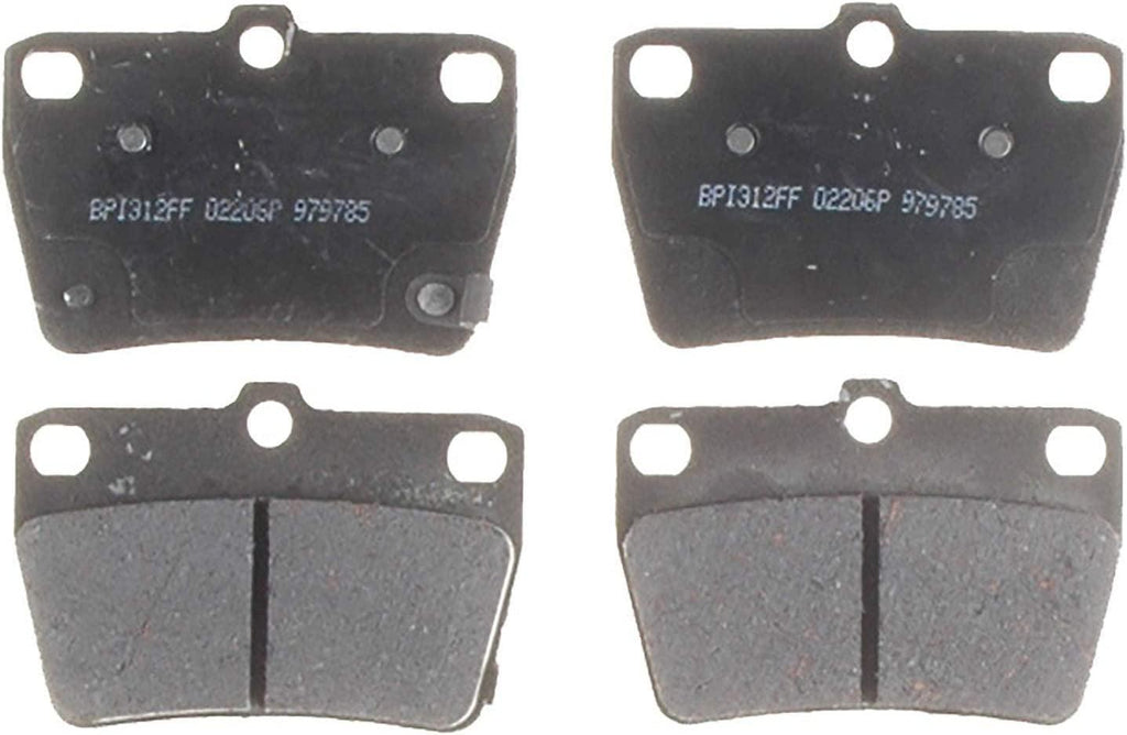 Silver 14D1051CH Ceramic Rear Disc Brake Pad Set