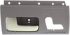 for Lincoln Town Car Interior Door Handle Front, Driver Side Gray Bezel with Chrome/Gold Lever (2003-2011) | Trim:All Submodels