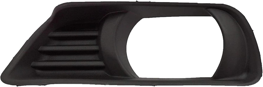 Fog Light Trim Compatible with 2007-2009 Toyota Camry Primed for Models with Front Bumper Lower Spoiler Front, Driver Side