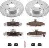 K1531-26 Rear Z26 Carbon Fiber Brake Pads with Drilled & Slotted Brake Rotors Kit