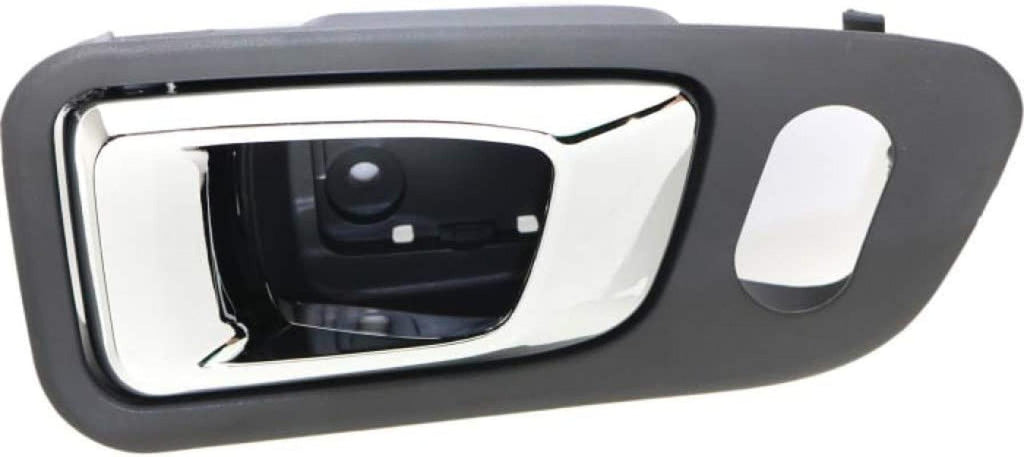 for Honda Pilot Interior Door Handle 2003 04 05 06 07 2008 Front Passenger Side Gray Bezel W/Chrome Lever | W/Door Lock Hole| Trim:All Submodels