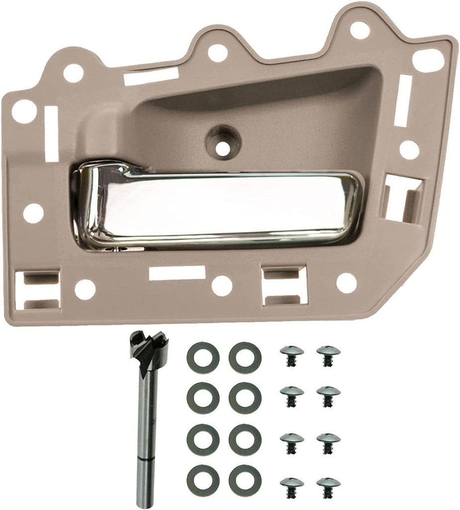 Front inside Beige & Chrome Door Handle Kit Driver Left LH for Grand Cherokee