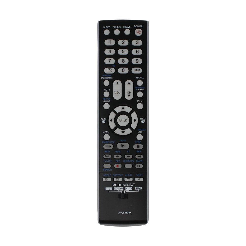 Replacement Toshiba CT-90302 TV Remote Control for Toshiba 72HM196 Television