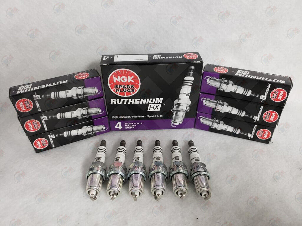 NGK RUTHENIUM HX Spark Plugs TR5AHX 94567 Set of 6