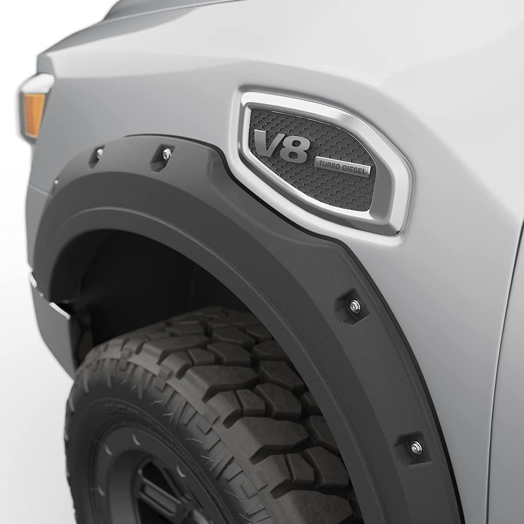 795904 Bolt-On Look Fender Flare Full Set, Matte Black Finish, Compatible with Select Nissan Titan Models