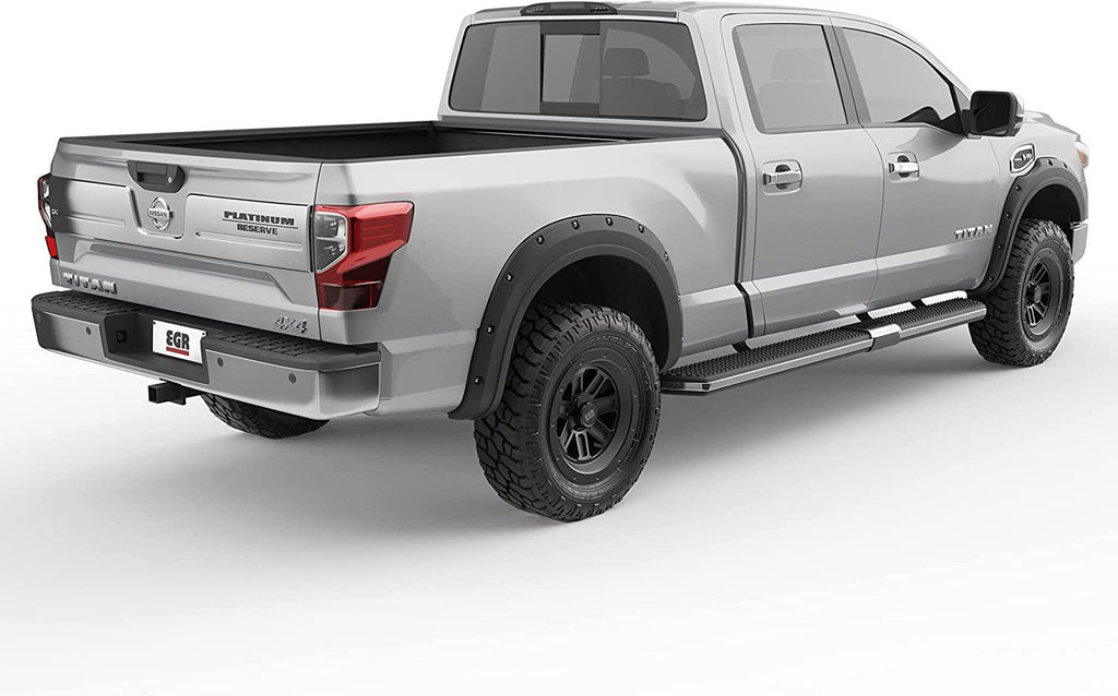 795904 Bolt-On Look Fender Flare Full Set, Matte Black Finish, Compatible with Select Nissan Titan Models