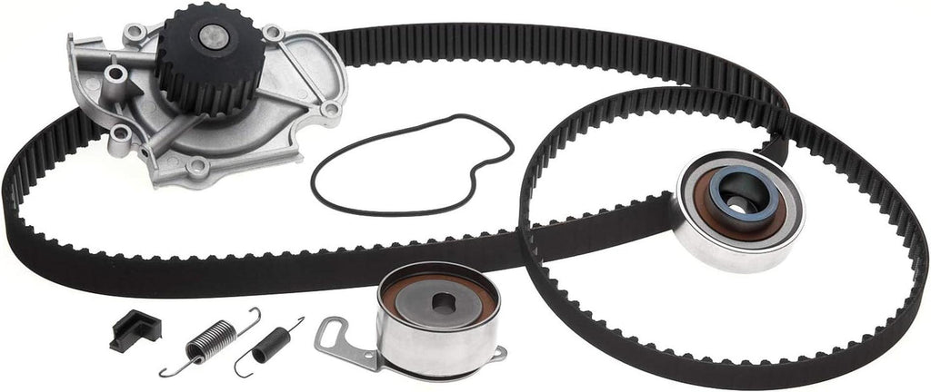 Professional TCKWP186 Timing Belt Kit with Water Pump, 2 Belts, and 2 Tensioners