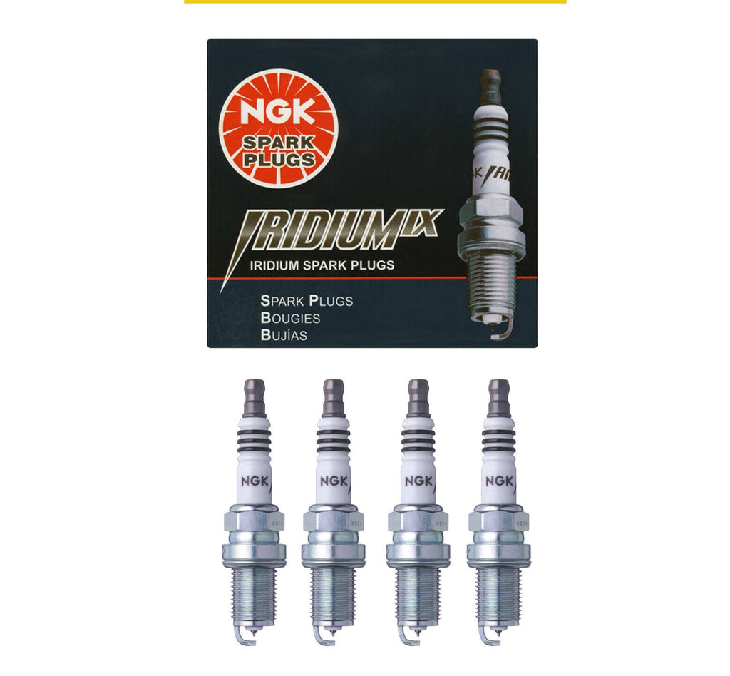 NGK Iridium Spark Plug Set 4PCS. 89-18 for Ford Hyundai Toyota 5464 BKR5EIX-11