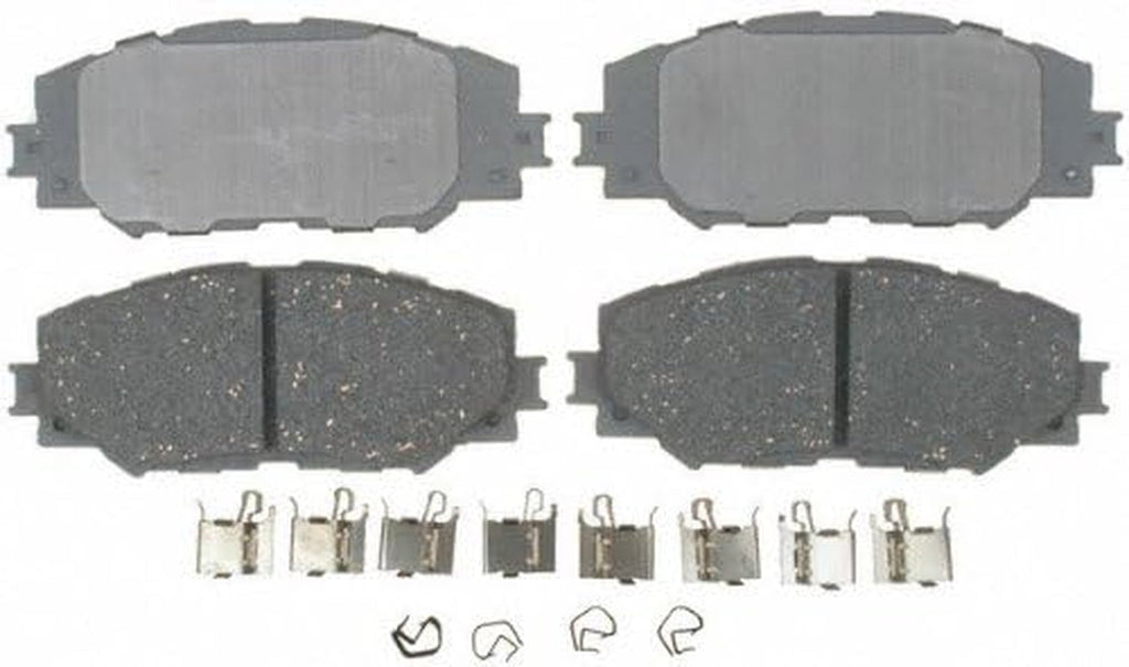 Acdelco 14D1210CH Advantage Ceramic Front Disc Brake Pad Set with Hardware