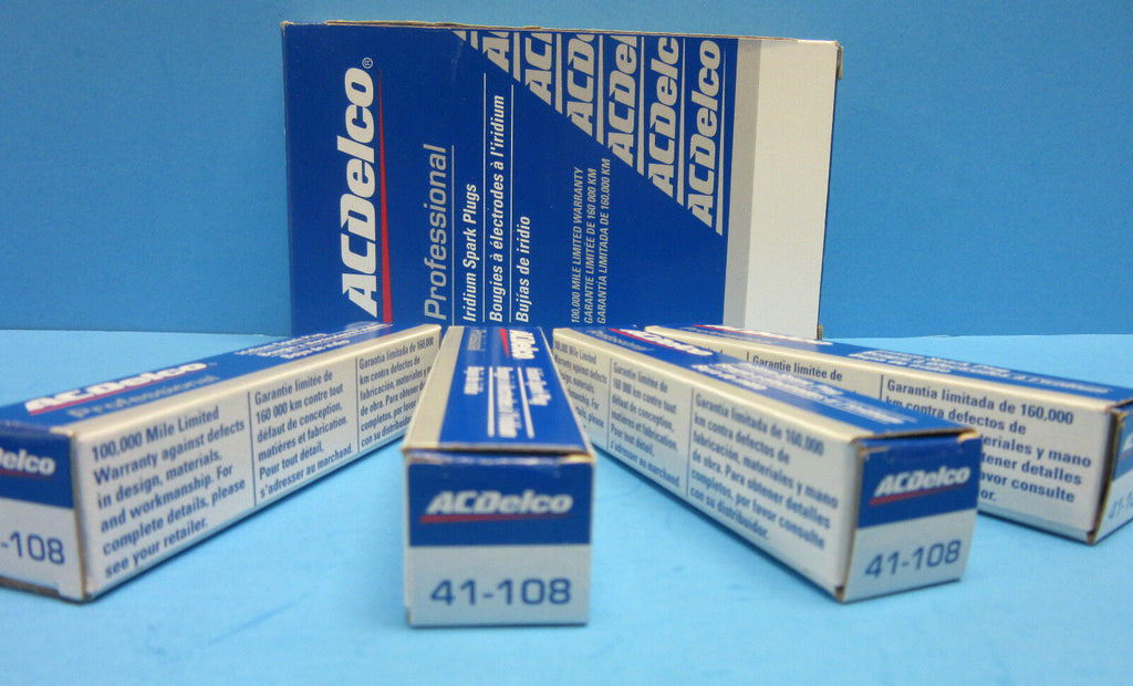 Set of 4 Spark Plugs Genuine GM Acdelco 41-108 Iridium OEM # 12590701 2.0L 2.4L